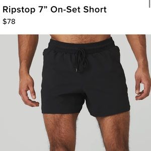 Alo Yoga Men’s RipStop 7” On-Set Short NWT